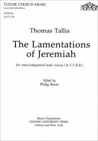 Tallis: The Lamentations of Jeremiah ATTBB published by OUP