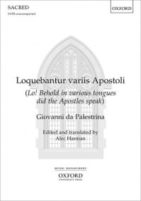 Palestrina: Loquebantur variis Apostoli SATB published by OUP