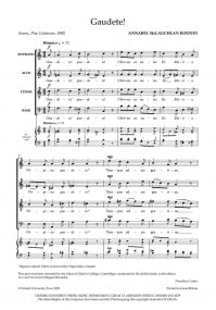 Rooney: Gaudete! SATB published by OUP