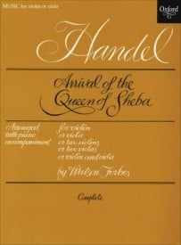 Handel: Arrival of the Queen of Sheba for Viola or Violin published by OUP