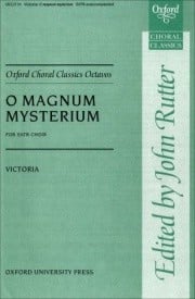 Victoria: O magnum mysterium SATB published by OUP
