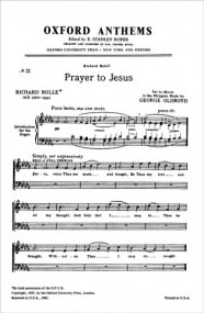 Oldroyd: Prayer to Jesus SATB published by OUP
