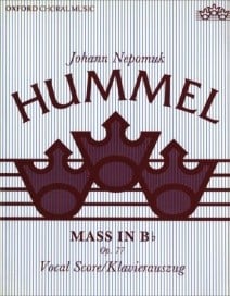 Hummel: Mass in Bb published by OUP - Vocal Score