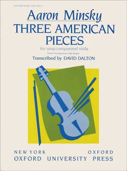 Minsky: 3 American Pieces for Viola published by OUP