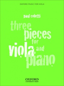 Coletti: Three Pieces for Viola published by OUP