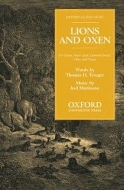 Martinson: Lions and oxen (Unison) published by OUP