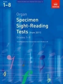 ABRSM Specimen Sight-Reading Tests Grades 1 - 8 for Organ