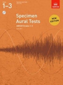 ABRSM Specimen Aural Tests Grade 1 - 3 With CD