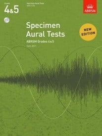 ABRSM Specimen Aural Tests Grade 4 & 5 With CD