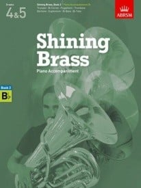 Shining Brass Book 2 - Bb Piano Accompaniments (Grades 4-5) published by ABRSM