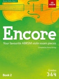 Encore Book 2 (Grades 3 & 4) for Violin published by ABRSM