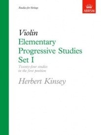 Kinsey: Elementary Progressive Studies Set 1 for Violin published by ABRSM