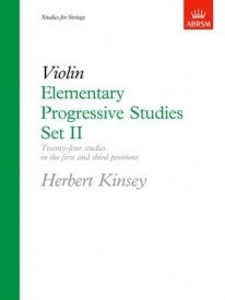 Kinsey: Elementary Progressive Studies Set 2 for Violin published by ABRSM