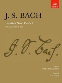 Bach: Partitas Nos. 4-6 (BWV 828-830) for Piano published by ABRSM