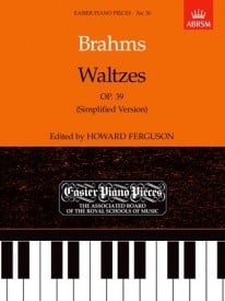 Brahms: Waltzes Opus 39 (Simplified Version) for Piano published by ABRSM