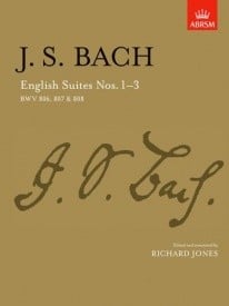 Bach: English Suites Nos. 1-3 (BWV 806-808) for Piano published by ABRSM
