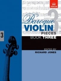 Baroque Violin Pieces Book 3 published by ABRSM