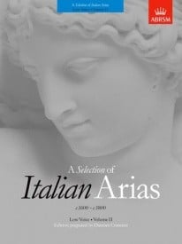Selection of Italian Arias 1600 - 1800 Volume 2 Low Voice published by ABRSM