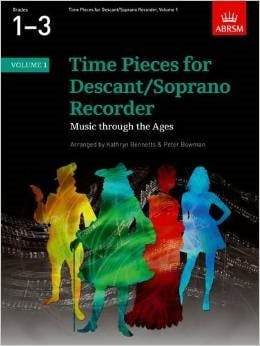 Time Pieces Volume 1 for Descant Recorder published by ABRSM