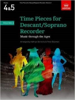 Time Pieces Volume 2 for Descant Recorder published by ABRSM