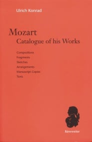 Mozart Catalogue of his Works published by Barenreiter