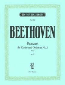 Beethoven: Piano Concerto No.2 in B flat Opus 19 published by Breitkopf