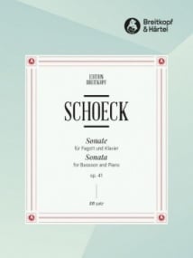 Schoeck: Sonata Opus 41 for Bassoon published by Breitkopf