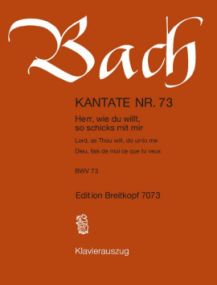 Bach: Cantata No 73 published by Breitkopf & Hartel - Vocal Score