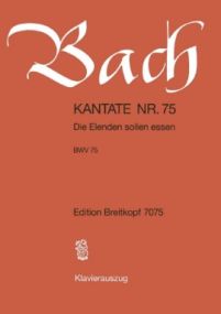 Bach: Cantata No 75 published by Breitkopf & Hartel - Vocal Score
