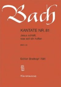 Bach: Cantata No 81 published by Breitkopf & Hartel - Vocal Score