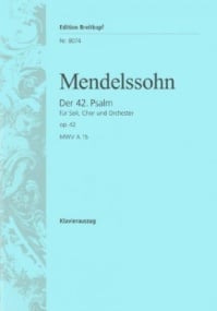 Mendelssohn: Psalm 42 published by Breitkopf - Vocal Score