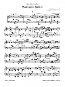 Schumann: Quatre Pieces Fugitives Opus 15 for Piano published by Brietkopf