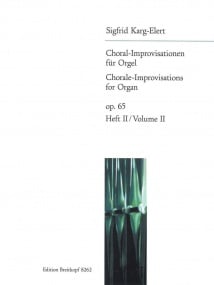 Karg-Elert: 66 Choral Improvisations Opus 65 Book 2 for Organ published by Breitkopf