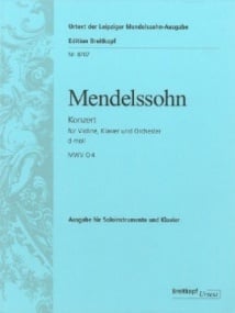 Mendelssohn: Double Concerto in D minor MWV O 4 published by Breitkopf