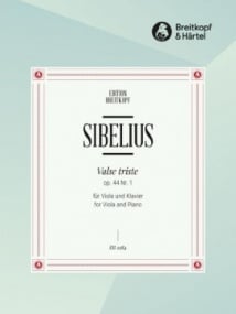 Sibelius: Valse Triste Op 44/1 for Viola published by Breitkopf