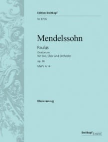 Mendelssohn: Saint Paul Opus 36 published by Breitkopf - Vocal Score