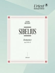 Sibelius: Romance in Db Opus 24 No 9 for Piano published by Breitkopf