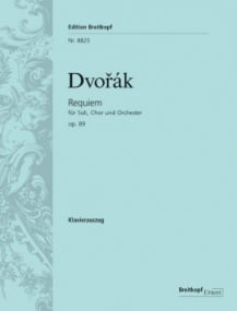 Dvorak: Requiem Opus 89 published by Breitkopf - Vocal Score