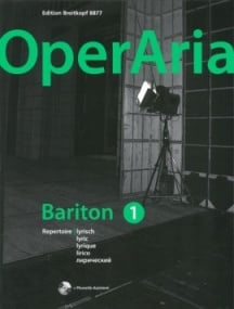OperAria Baritone Volume 1 published by Breitkopf (Book & CD)