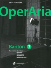 OperAria Baritone Volume 3 published by Breitkopf (Book & CD)