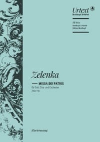 Zelenka: Missa Dei Patris in C major ZWV 19 published by Breitkopf - Vocal Score