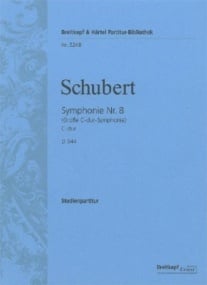 Schubert: Symphony No. 8 C major D 944 (Study Score) published by Breitkopf