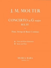 Molter: Flute Concerto in G major published by Musica Rara