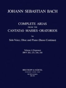 Bach: Complete Arias for Soprano, Oboe & Piano (BC) Volume 4 published by Breitkopf