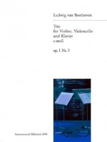 Beethoven: Piano Trio in C minor Opus 1 No.3 published by Breitkopf