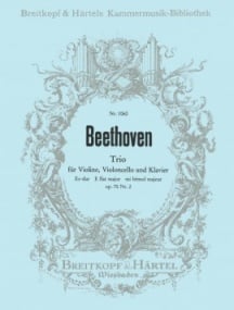 Beethoven: Piano Trio in Eb Opus 70 No.2 published by Breitkopf