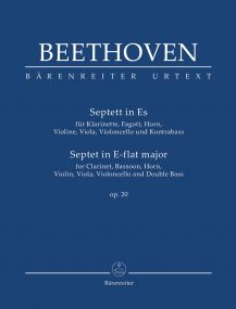 Beethoven: Septet in E flat Opus 20 (Study Score) published by Barenreiter