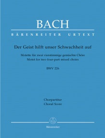 Bach: Der Geist hilft unser Schwachheit auf (BWV 226) published by Barenreiter