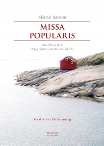 Jansson: Missa Popularis published by Barenreiter - Vocal Score