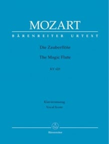 Mozart: Magic Flute (complete opera) (K620) published by Barenreiter Urtext - Vocal Score[ (Hardback Edition)